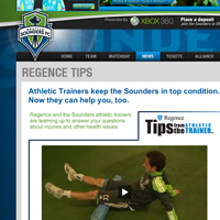 Regence Tips from the Trainer - Seattle Sounders FC