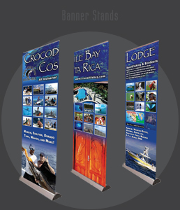 Crocodile Bay 7ft Banner Stands